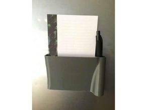 Kühlschrank Anmerkungen Magnet Hinweis notouchchallenge Papier Stift Bleistift Halter Unterstützung 3d print model - Mito3D