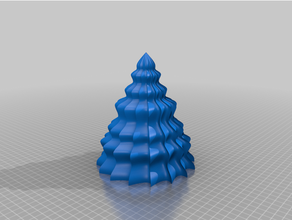 Natale albero vaso modalità torta cappello cilindro decorazione ornamento 3d print model - Mito3D
