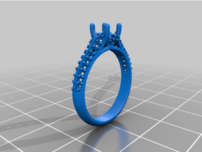 solitaire ring 02 3d print model - Mito3D