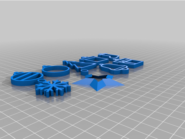 Weihnachten Ornamente 3D print model - Mito3D