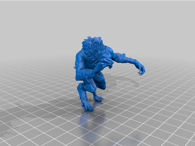 kurt adam Cadı 3 Zindanlar ejderhalar minyatür 3D print model - Mito3D