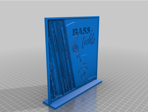 bass & treble lithophane 3d print model - Mito3D