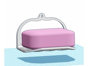 colgando jabón bandeja 3d imprimible baño ligero peso portátil retirable ducha succión montar sunction taza gancho viaje 3d print model - Mito3D