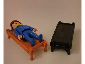 stretto letto compatibile playmobil 3d print model - Mito3D