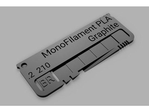 filamento campione personalizzabile fusione 360 3d print model - Mito3D