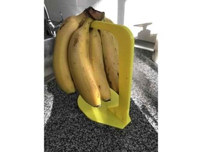 banana stand reinforced amarillo cocina fruta platano soporte 3d print model - Mito3D