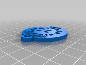 covid keychain 2020 survived 3d print model - Mito3D