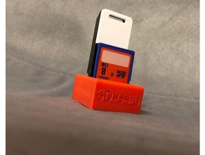 sd-card holder sd card 3d print model - Mito3D