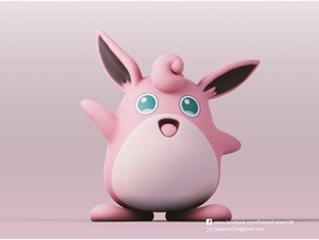 wigglytuff pokemon cute 3d print model - Mito3D