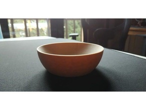 simplebowl bowl easy print house minimalistic simple wooden 3d print model - Mito3D