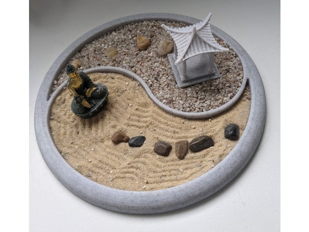zen jardín mini 3D print model - Mito3D