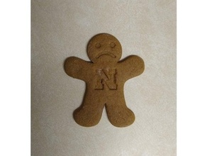 nebraska cornhusker gingerbread cutter 2 christmas college cookie cookiecutter cookies cutters cornhuskers man huskers ncaa 3d print model - Mito3D