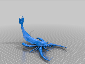 megalograptus devonian eurypterid ordovician prehistoric animals sea scorpion silurian 3d print model - Mito3D