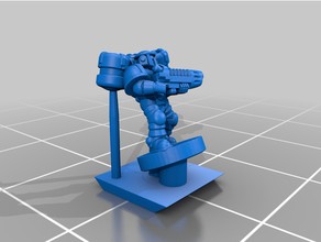 galactic crusaders - remix segmented jet support troopers 6-8mm epic30k epic40k epic scale 3d print model - Mito3D