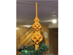 treliça Natal árvore chapéu coco decoração enfeite festivo feriado 3d print model - Mito3D