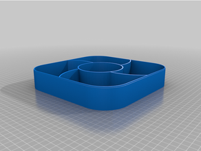 snack bowl - snack tray 3d print model - Mito3D