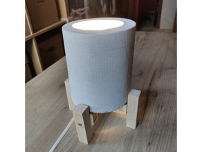 cemento lampada decorazione illuminazione 3d print model - Mito3D