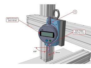 snapmaker 20 holder dial indicator 3d print model - Mito3D