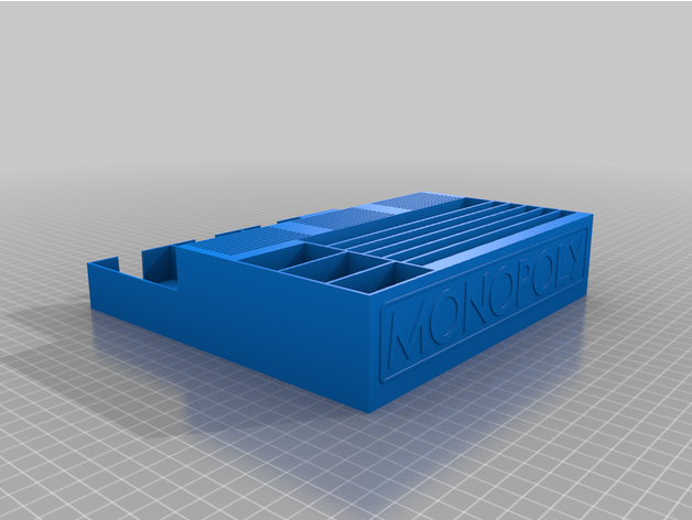 monopoly money tray holder 3D print model - Mito3D