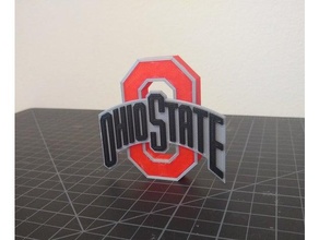 Ohio logo Buckeye Buckeyes kolej Futbol NCAA Üniversite 3d print model - Mito3D