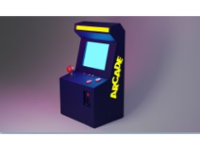 oyun makinesi konsol Pacman video oyunu nostaljik 3d print model - Mito3D