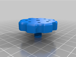 thumb wheel 3d printer parts bed levelling hypercube leveling pusa thumbwheel 3d print model - Mito3D