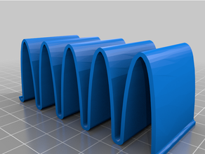 knife rack waveform holder organizer 3d print model - Mito3D