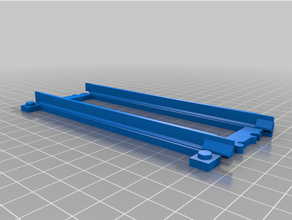 train track 16 straight lego studs 3d print model - Mito3D