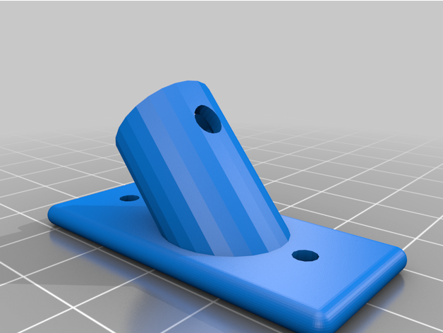 mur monté bâton titulaire soutien filament bobine 3D print model - Mito3D