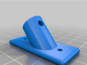wall mounted stick holder filament spool 3d print model - Mito3D