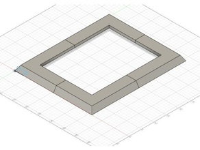 basic picture frame 9x12 decor 3d print model - Mito3D