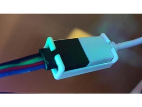LED bande câble lien titulaire soutien connecteur lumière RVB 3d print model - Mito3D