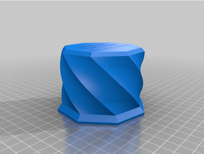 twist box - vase mode storage twisted 3d print model - Mito3D