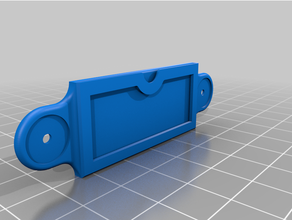 drawer label pocket 3d print model - Mito3D