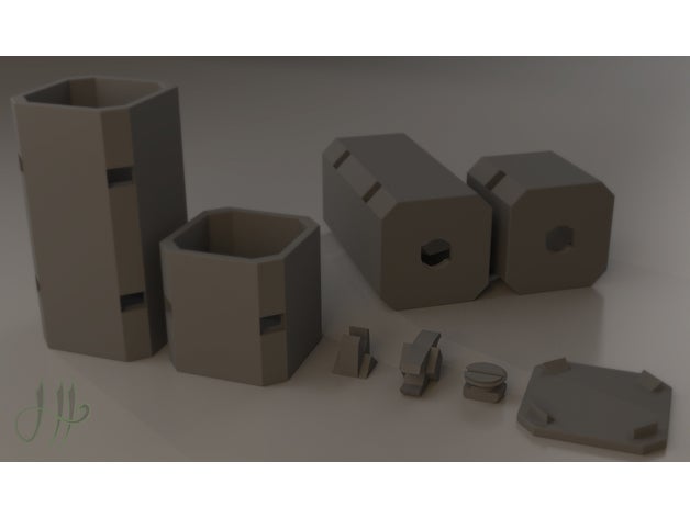 modular toolbox 3d printer creality ender 3 custom support upgrade 3D print model - Mito3D