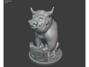 toro símbolo 2021 felicidad dinero 3d print model - Mito3D
