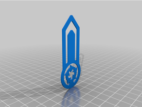 clip papel reciclar símbolo 3d print model - Mito3D