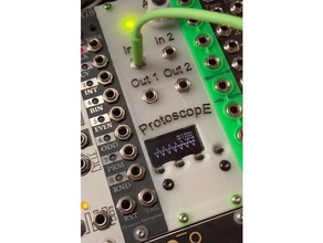 protoskop euro Eurorack modül panel sallanma osilatör osiloskop ayakta durmak raf xprotolab 3d print model - Mito3D