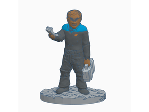 Bajoran Sternenflotte Wissenschaften Offizier 3d print model - Mito3D