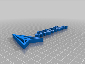 ussf - space force logo lettering 3d print model - Mito3D