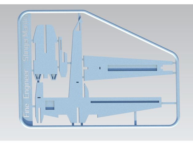 Estrela guerras ferrão louva Deus kit cartão fácil impressão Jedi caído ordem Guerra Estrelas 3D print model - Mito3D