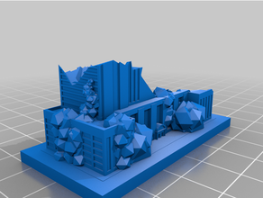 greeblecity ruines jeux d'argent 3d print model - Mito3D