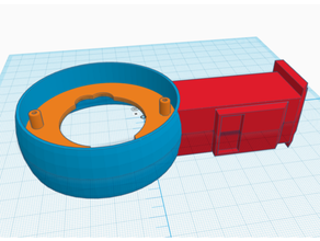 nero decker fv850 vuoto più pulito rotante maniglia 3d print model - Mito3D