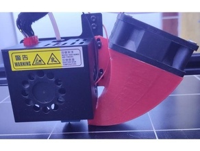 anycubic chiron 60mm fan duct 3d print model - Mito3D