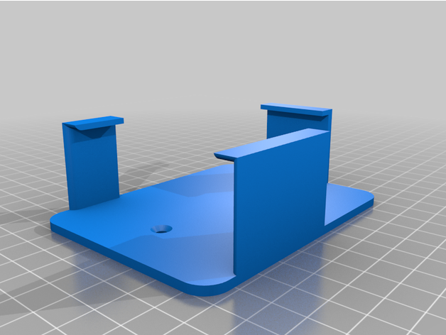 Himbeere pi 3b 3b+ Mauer Aufhänger offiziell Fall Mantel 3D print model - Mito3D