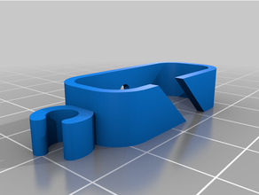 2l cavo clip foro per vite 3d print model - Mito3D