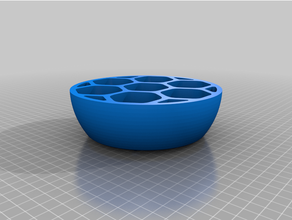 planter bowl flower hex hexagon seed vase 3d print model - Mito3D