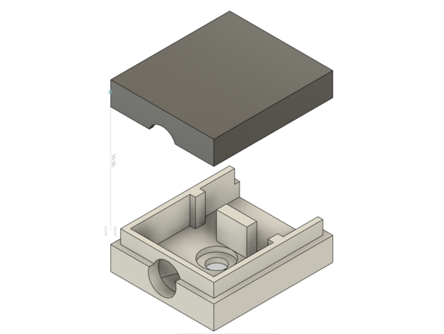 supporto interrupteur fin course fermer automatique 3d marz 3D print model - Mito3D