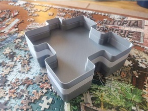 puzzle sorting storage stacking tray jigsaw 3d print model - Mito3D