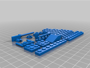 Uzay mobilet inşaat takım tuğla çocuklar Lego uyumlu oyuncak 3d print model - Mito3D